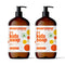 Everyone 3-in-1 Kids Soap, Body Wash, Bubble Bath, Shampoo, 32 Ounce (Pack of 2), Orange Squeeze, Coconut Cleanser with Organic Plant Extracts and Pure Essential Oils (Packaging May Vary) 32 Fl Oz (Pack of 2) - Evallys.com # #