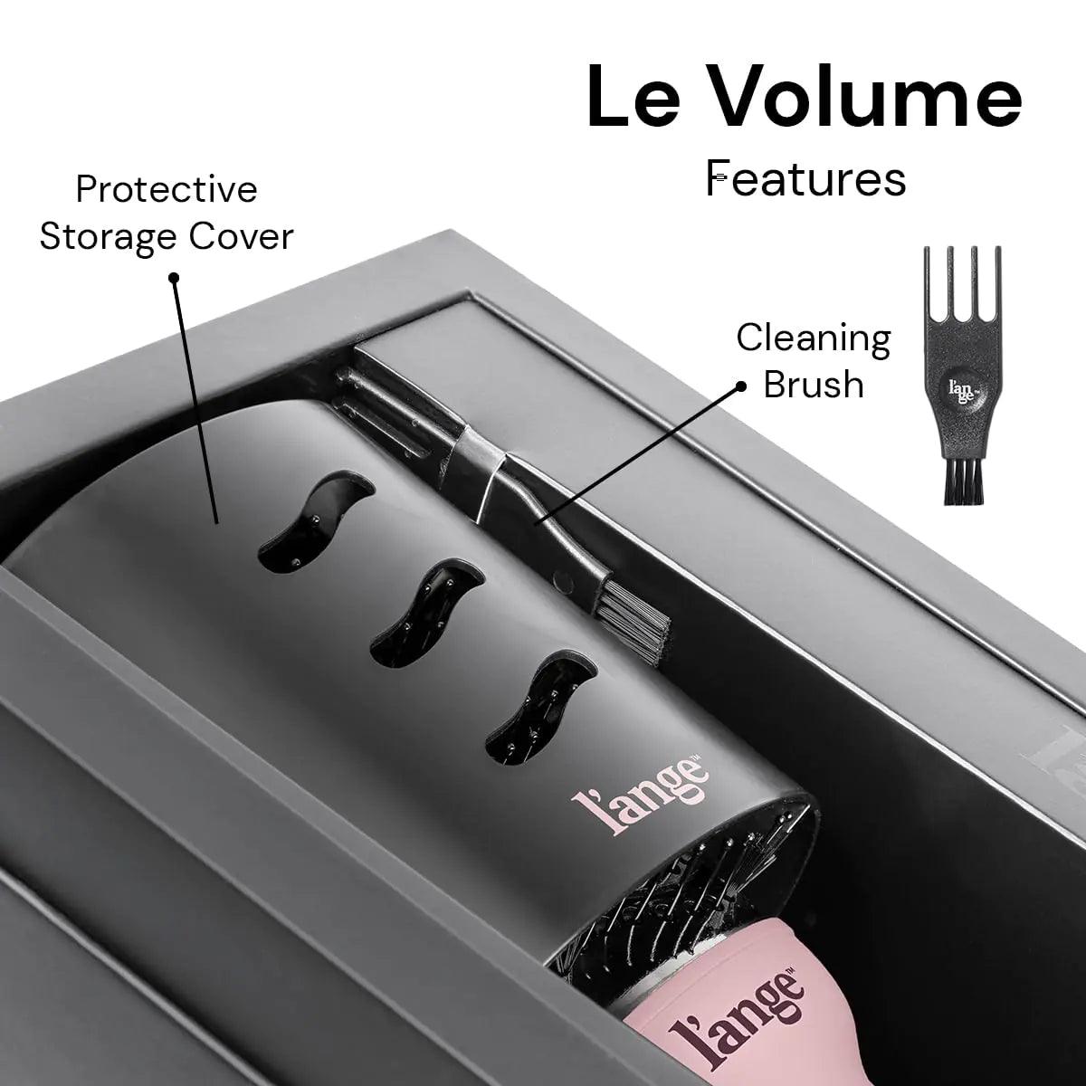 L'ANGE HAIR Le Volume 2-in-1 Titanium Blow Dryer Brush | Hot Air Brush in One with Oval Barrel | Hair Styler for Smooth, Frizz-Free Results for All Hair Types (Blush - 75 mm) (Blush - 75mm) - Evallys.com # #