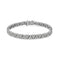 .925 Sterling Silver 2.00 Cttw Miracle Set Diamond Trio Link Multi Row Tennis Bracelet (I-J Color, I3 Clarity) - 7.25" Inches - Evallys.com # #