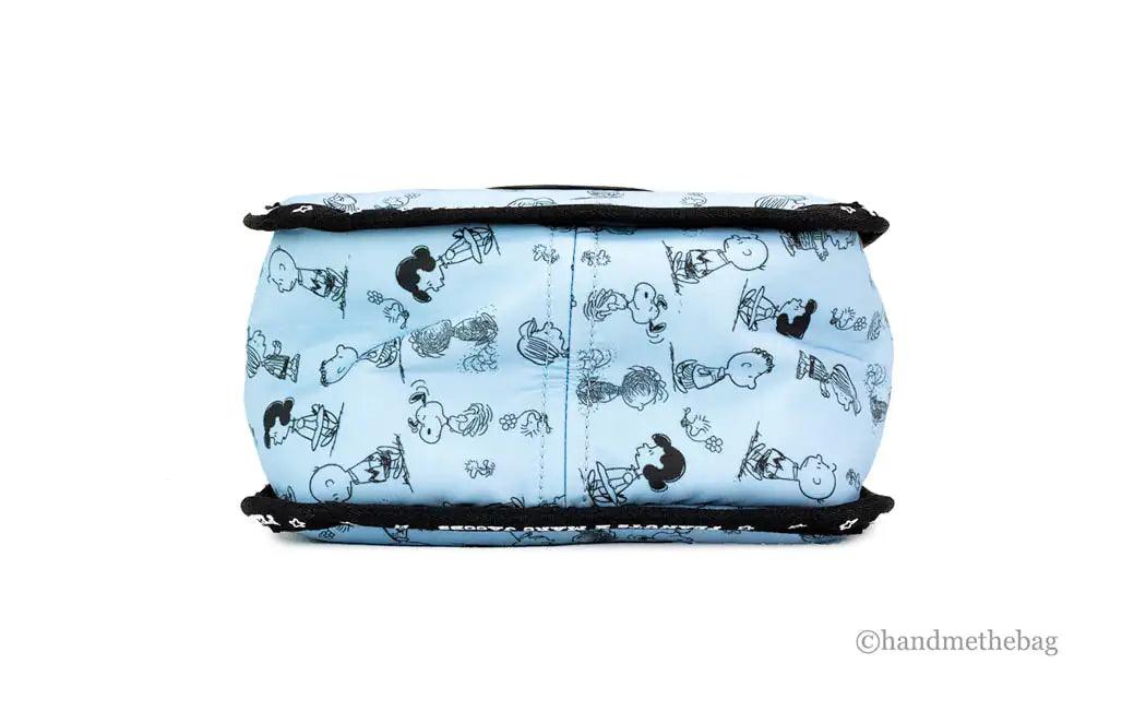 Marc Jacobs X Peanuts Blue Mini Puffy Nylon Tote - Evallys.com # #