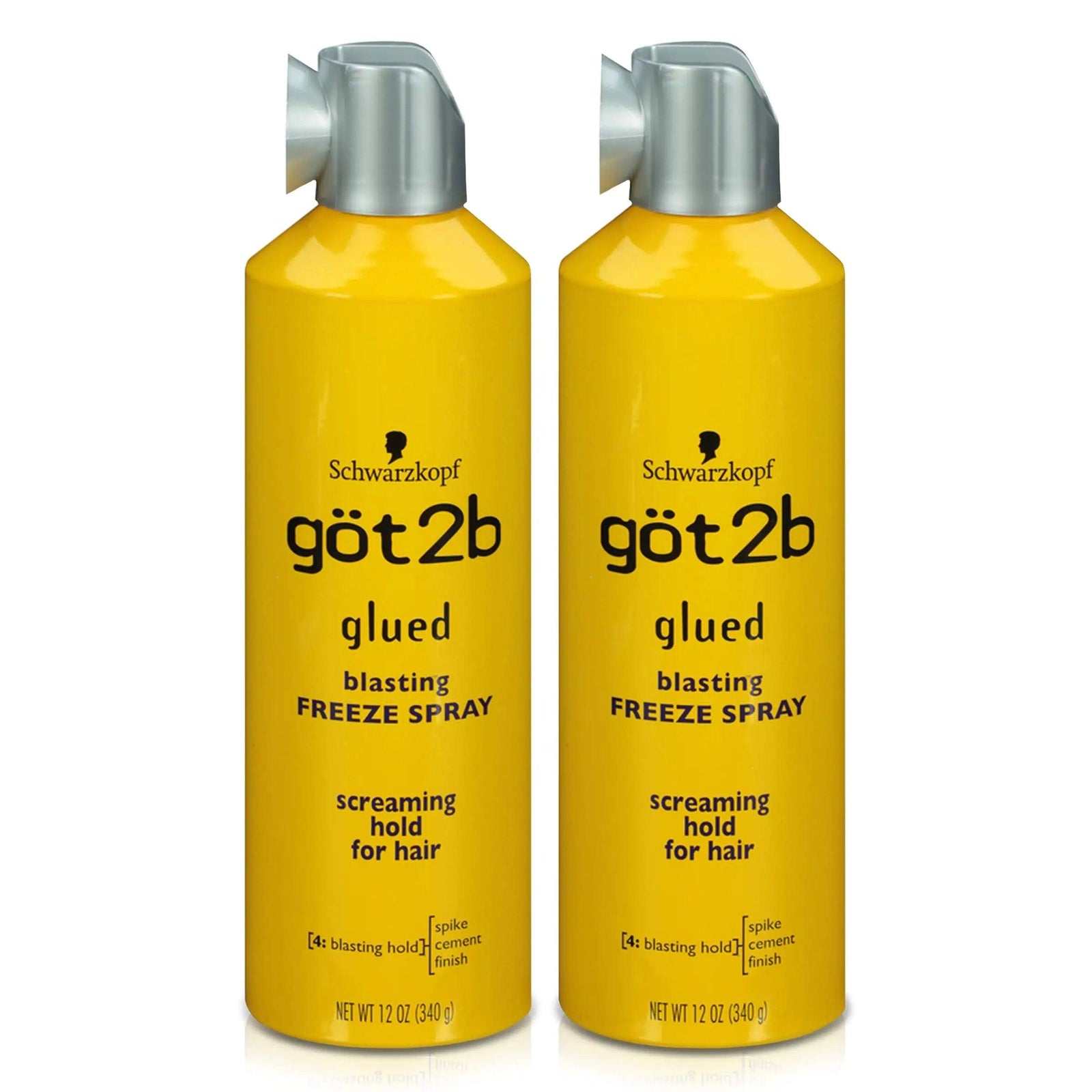 Got2b Glued Blasting Freeze Hairspray, 12 oz, Pack of 2 12 Fl Oz (Pack of 2) - Evallys.com # #