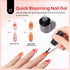 Beetles Nail Blooming Gel and Top Coat No Wipe Gel Nail Polish Set 2 Pcs 15ml Upgrade Super Shiny for Spreading Effect Marble Natural Stone Watercolor Floral Print Soak Uv Lamp off Nail Gel 1 Fl Oz (Pack of 1) - Evallys.com # #