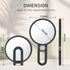 Magnifying Handheld Mirror Double Sided, 1X 15X Magnification Hand Mirror, Travel Folding Held Adjustable Rotation Pedestal Makeup Desk Vanity - Evallys.com # #