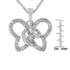 .925 Sterling Silver 1/4 cttw Prong-Set Diamond Butterfly 18" Pendant Necklace (H-I Color, I1-I2 Clarity) - Evallys.com # #