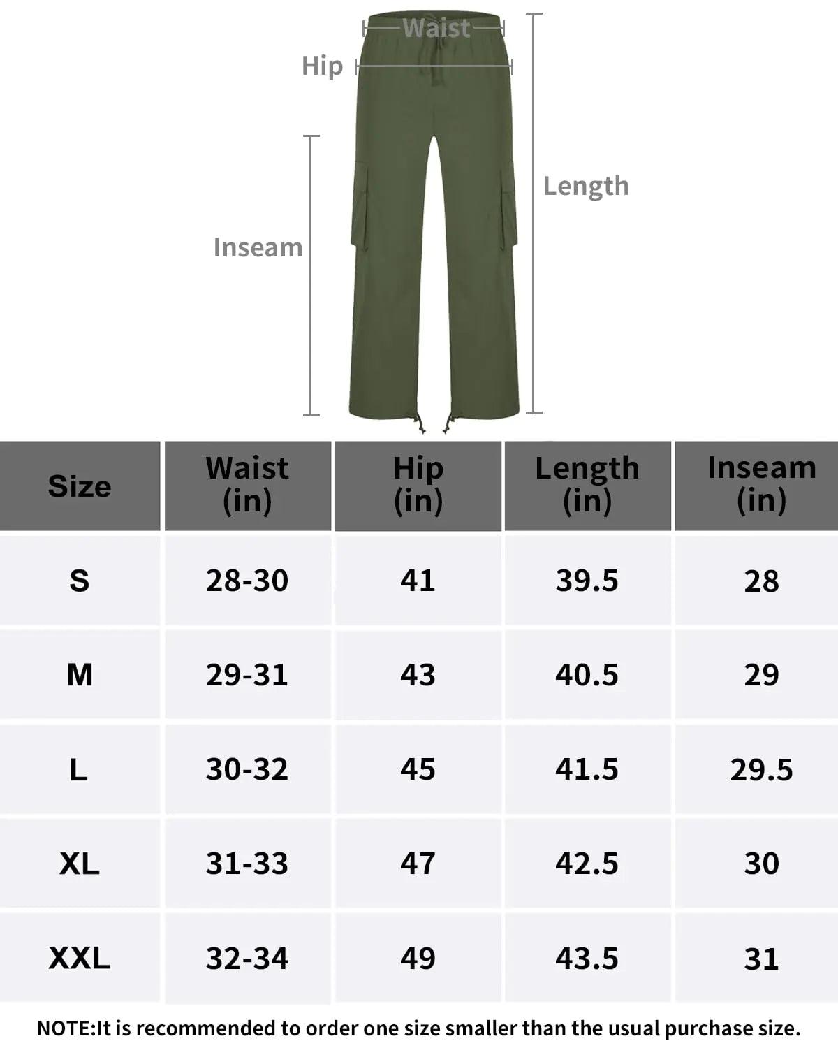 LYRXXX Men's Casual Cargo Pants Hiking Pants Workout Joggers Sweatpants for Men Large Army Green - Evallys.com # #