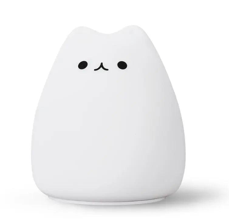 Colorful Cat LED Silicone Night Light - Evallys.com # #