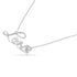 .925 Sterling Silver 1/4 Cttw Diamond Cursive "Love" 18" Pendant Necklace (H-I Color, I1-I2 Clarity) - Evallys.com # #