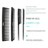 4Pcs Paddle Hair Brush, Detangling Brush and Hair Comb Set for Men and Women, Great On Wet or Dry Hair, No More Tangle Hairbrush for Long Thick Thin Curly Natural Hair Black - Evallys.com # #