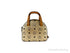 MCM Berlin Gold Leather Mini Round Top Tote Crossbody - Evallys.com # #