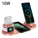 Wireless charger dock station for iPhone and Apple Watch with fast charging convenience.