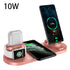 Wireless charger dock station for iPhone and Apple Watch with fast charging convenience.