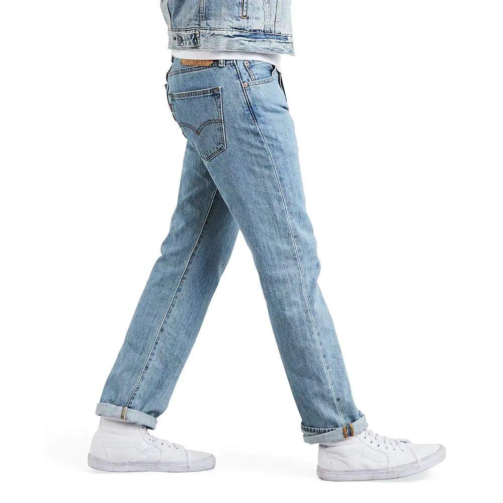 Levi's Men's 501 Original Fit Jeans (Also Available in Big & Tall) Standard 38W x 36L Light Stonewash - Evallys.com # #