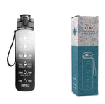 1L Tritan Water Bottle With Time - Evallys.com