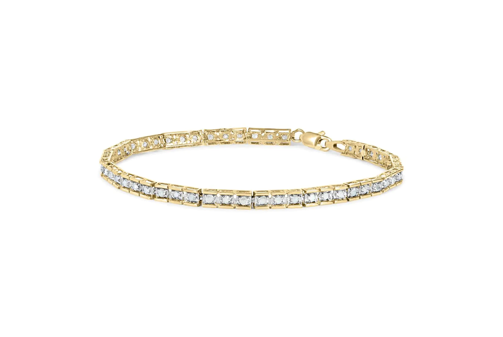 10K Yellow Gold 1.00 Cttw Diamond Channel Set Style 7