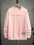 Manfinity Men Slogan Graphic Drop Shoulder Sweatshirt - Evallys.com # #