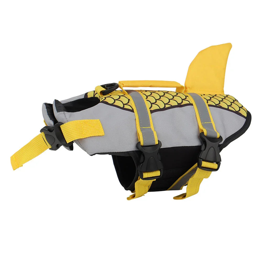 Premium Dog Life Jacket with Shark Fin – Summer Swim Safety Vest - Evallys.com # #