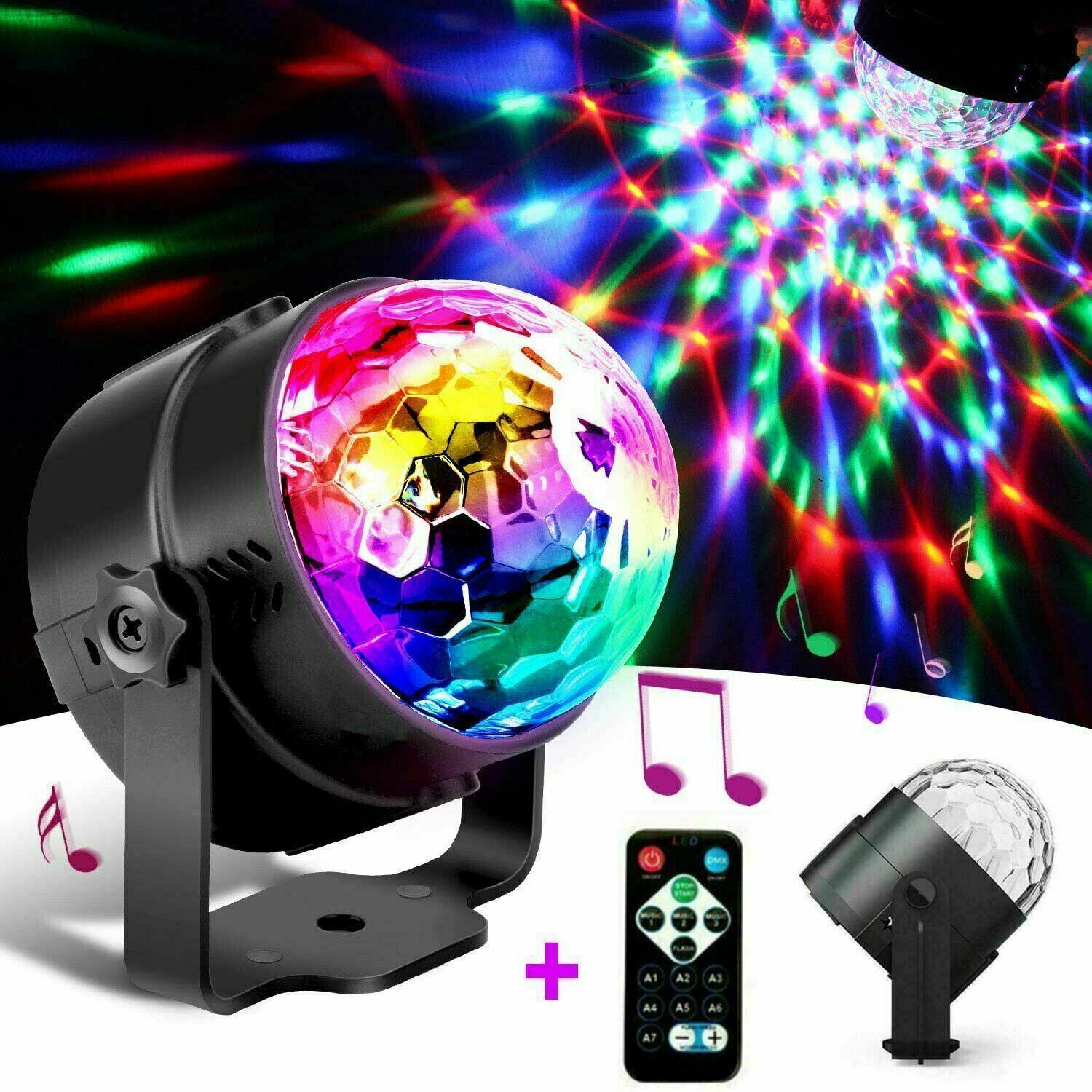 Disco Party Lights Strobe LED DJ Ball Sound Activated Bulb Dance Lamp Decoration - Evallys.com # #