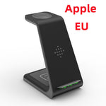 3 In 1 Fast Charging Station Wireless Charger Stand Wireless Quick Charge Dock For Phone Holder - Evallys.com