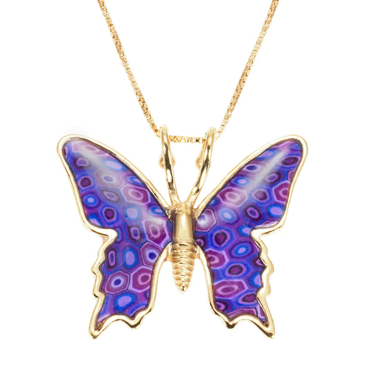 Silver Butterfly Necklace - Evallys.com