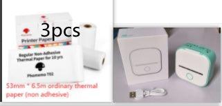 Portable Mini Thermal Label Printer Home Photo Printer Student Wrong Question Printer Bluetooth Mini Label Printer Price Tag - Evallys.com # #