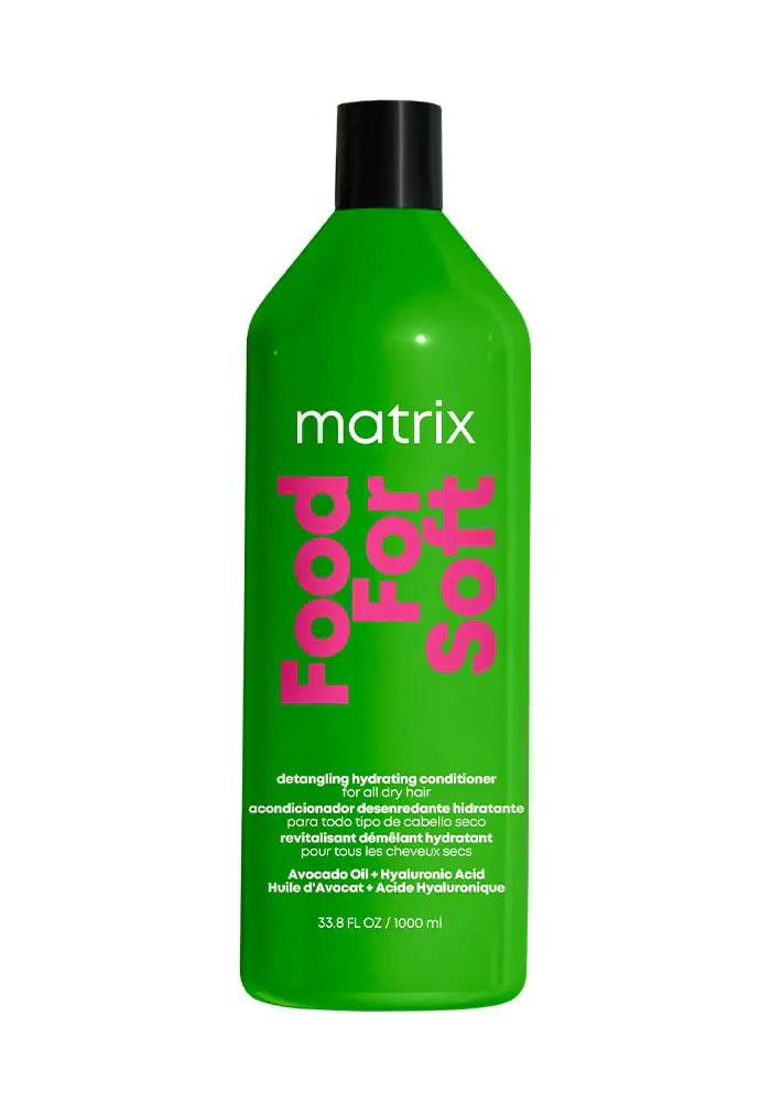 Matrix Food For Soft Conditioner | Hydrating & Detangles Dry, Brittle Hair | Moisturizes, Softens, & Smooths | With Avocado Oil & Hyaluronic Acid | Suitable for Color Treated Hair | Vegan 33.8 Fl Oz (Pack of 1) - Evallys.com # #