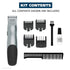 Wahl Groomsman Battery Operated Facial Hair Trimmer for Beard & Mustache Trimming Including Light Detailing and Body Grooming – Model 9906-717V Silver - Evallys.com