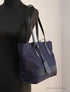 Burberry Small Navy Blue Branded Econyl Nylon Tote Bag - Evallys.com # #