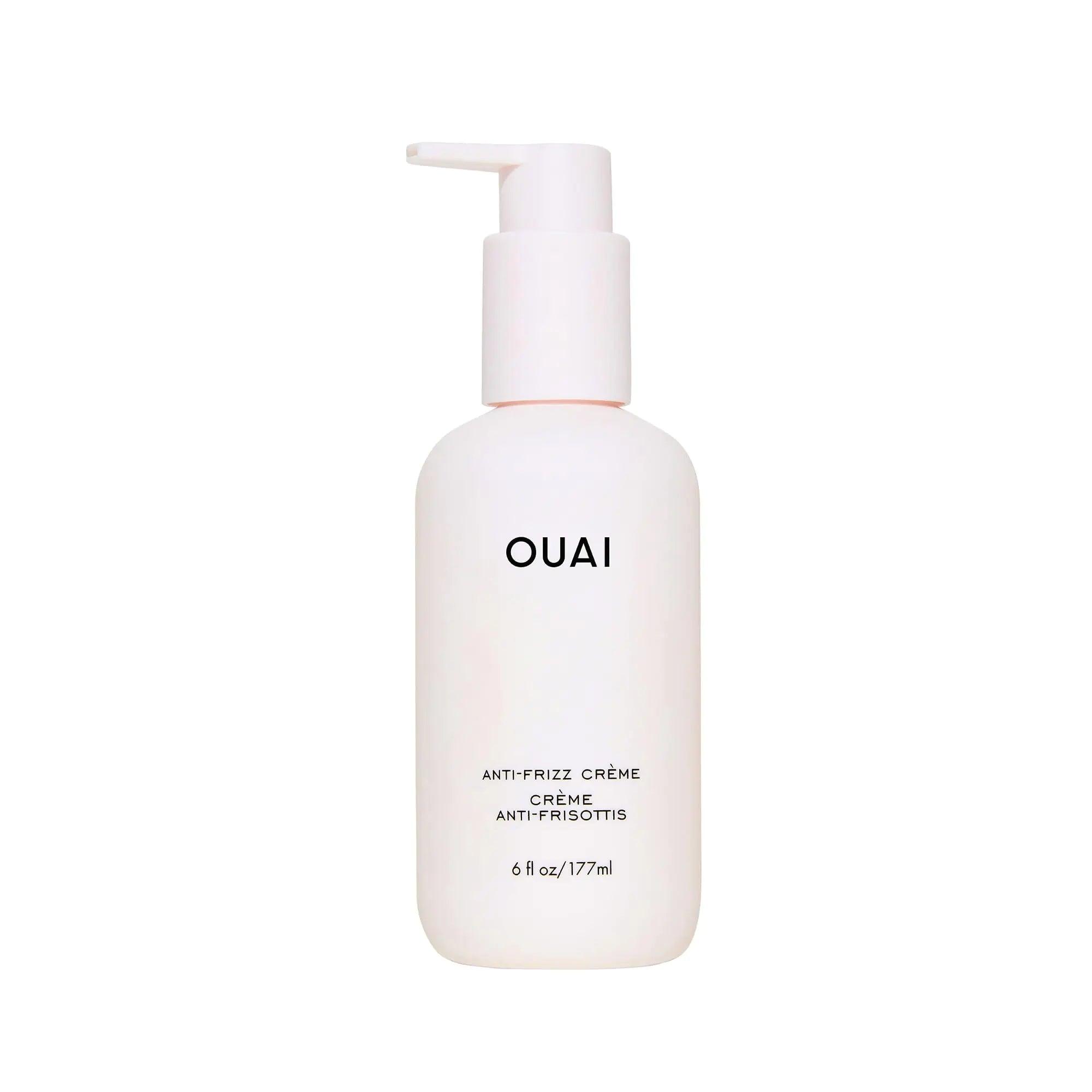 OUAI Anti Frizz Cream - Moisturizing Hair Cream with Frizz Control & Heat Protection - Provides Lasting Hydration with Jackfruit & Beetroot Extract - Paraben, Phthalate & Sulfate Free (6 oz) 6 Ounce (Pack of 1) - Evallys.com # #