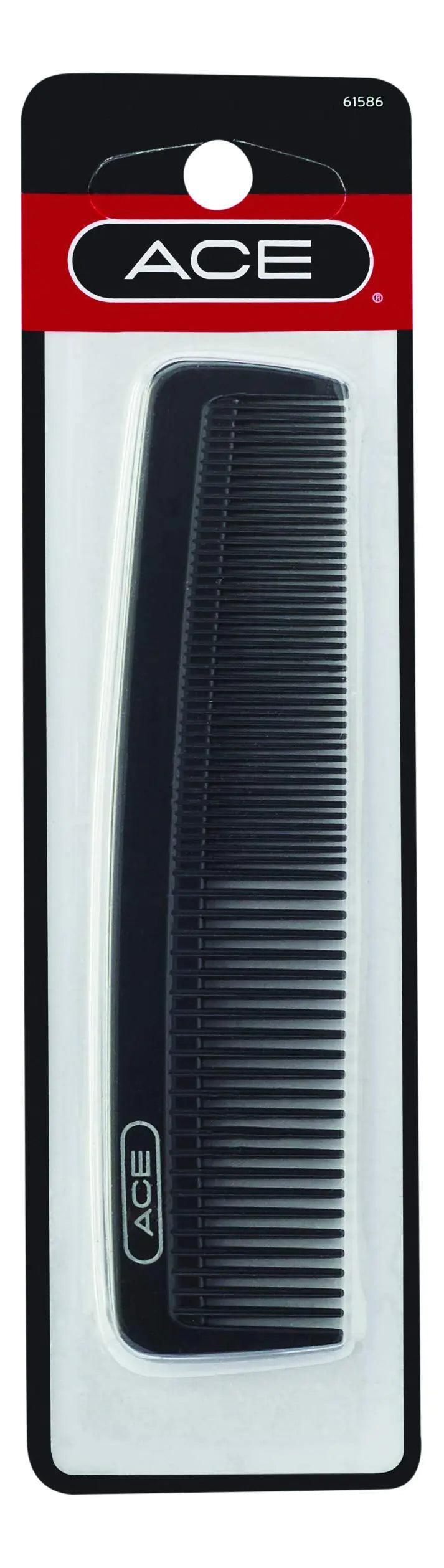 GOODY Ace Pocket Hair Comb - 5 Inch, Black - Pack of 6 - Great for All Hair Types - Fine Comb Teeth for Thin to Medium Hair - Durable for Every Day and Professional Use - - Evallys.com # #