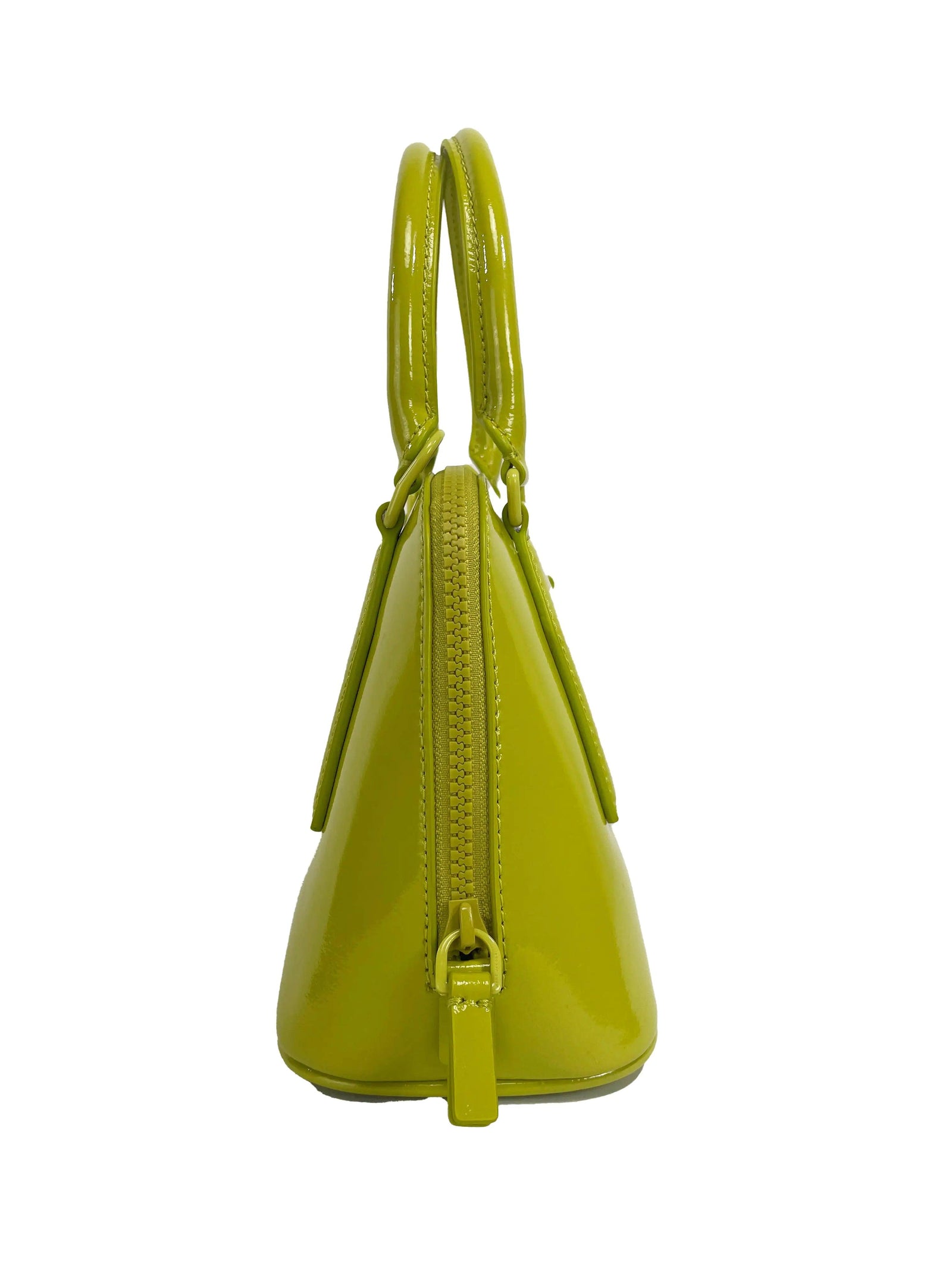 Marc Jacobs Small Patent Leather Dome Satchel - Evallys.com # #