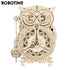 Robotime Rokr Creative DIY Toys 3D Owl Wooden Clock Building Block Kits For Children Christmas Gifts Home Decoration LK503 - Evallys.com # #