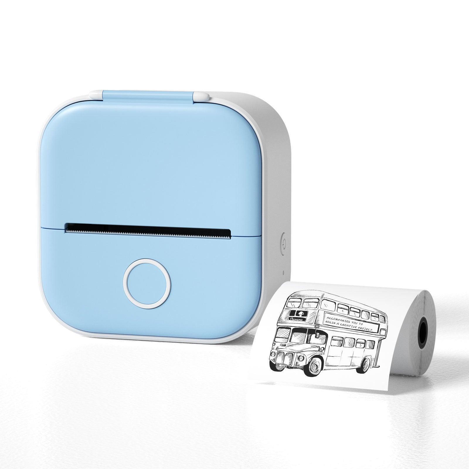 Portable Mini Thermal Label Printer Home Photo Printer Student Wrong Question Printer Bluetooth Mini Label Printer Price Tag - Evallys.com # #