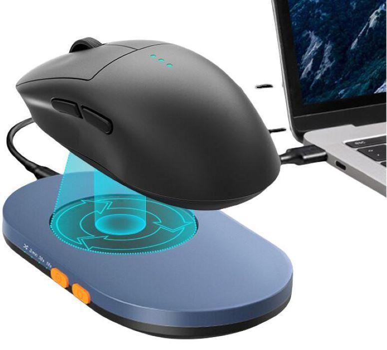 Enlarged Turntable, Adjustable Intervals, User-Friendly Buttons, And LED Display Mouse Jiggler, To Keep Online Instant Messaging Awake - Evallys.com # #