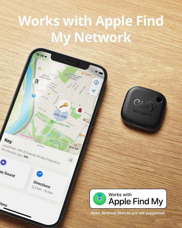 eufy Security SmartTrack Link Works With Apple Find My Key Finder Bluetooth Tracker Tag For Earbuds & Luggage Phone Finder IOS - Evallys.com # #