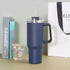 40Oz Cafe Mug Insulated Tumbler with Handle Lids Straw Stainless Steel Coffee Termos Cup Car Vacuum Flasks Portable Water Bottle - Evallys.com # #