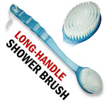 Back Body Shower BrushLong Handle Exfoliating Skin Spa Bath Soft Scrubber Clean - Evallys.com # #