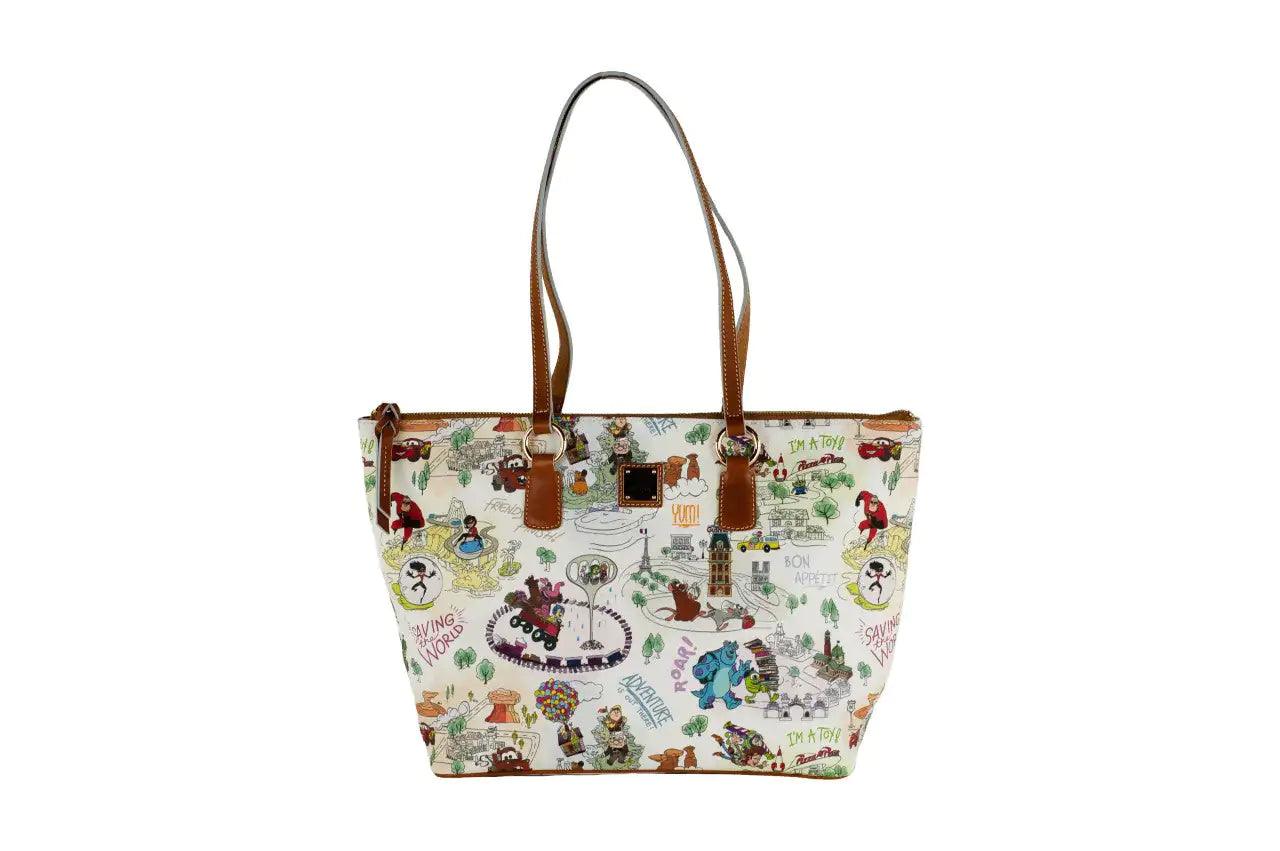 Dooney & Bourke Disney Pixar Maps Top Handle Tote - Evallys.com # #