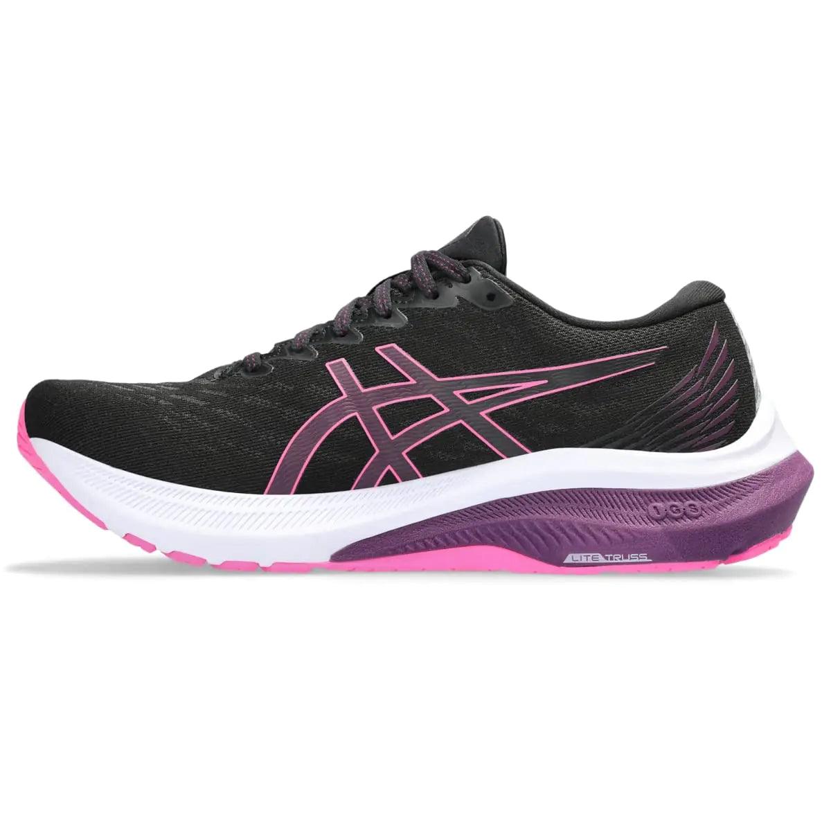 ASICS Women's GT-2000 11 Running Shoes 6.5 Black/Hot Pink - Evallys.com # #