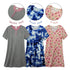 3 Pack Sleepshirts Women's Nightshirt Soft Nightgowns for Women Short Sleeve dress Sleepwear(S-3X) Plus 1X Set 3 - Evallys.com # #