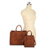 Bagparty Exclusive 2-Piece Vegan Leather Tote Bag Set - Hibiscus Flower - Evallys.com # #