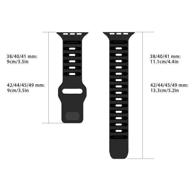 Sport Band Compatible with Iwatch Ultra Band 49Mm 45Mm 44Mm 42Mm Men Women (Band Only), 4 Counts Adjustable Waterproof Silicone Watch Band for Iwatch Series Ultra2/Ultra1 SE/9/8/7/6/5/4/3/2/1, Smart Watch Accessories - Evallys.com # #