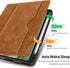 H HOLIMET Case for Ipad Pro 12.9 2022 6Th/5Th/4Th/3Rd Generation 2021 2020 2018 with Pencil Holder Pocket Soft TPU Back Shockproof, Auto Sleep/Wake, Vegan Leather - Evallys.com # #