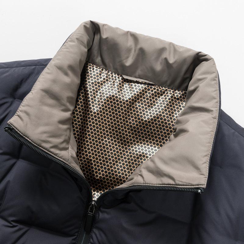 Lightweight Down Jacket Graphene Heat Preservation And Warm White Duck Down Stand Collar Coat - Evallys.com # #