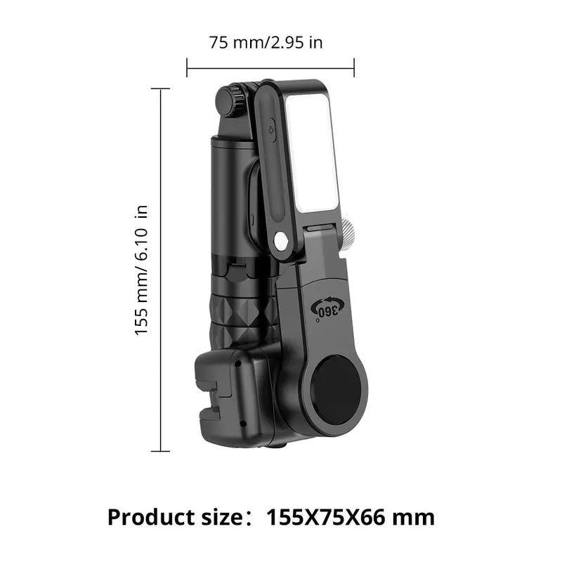 360 Rotation Selfie Stick Tripod for Iphone Smartphone, Phone Tripod Gimbal Stabilizer, Phone Accessories, Selfie Stick Tripod Gimbal for Live Photography, Phone Stabilizer Content Creator Equipment - Evallys.com # #