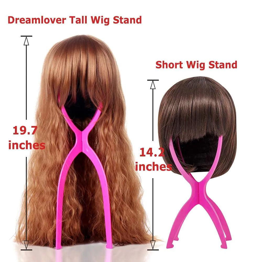 Dreamlover Wig Stand, Tall Wig Stand Long, 3 Pack 19.7 Inch (Pack of 3) Black - Evallys.com # #