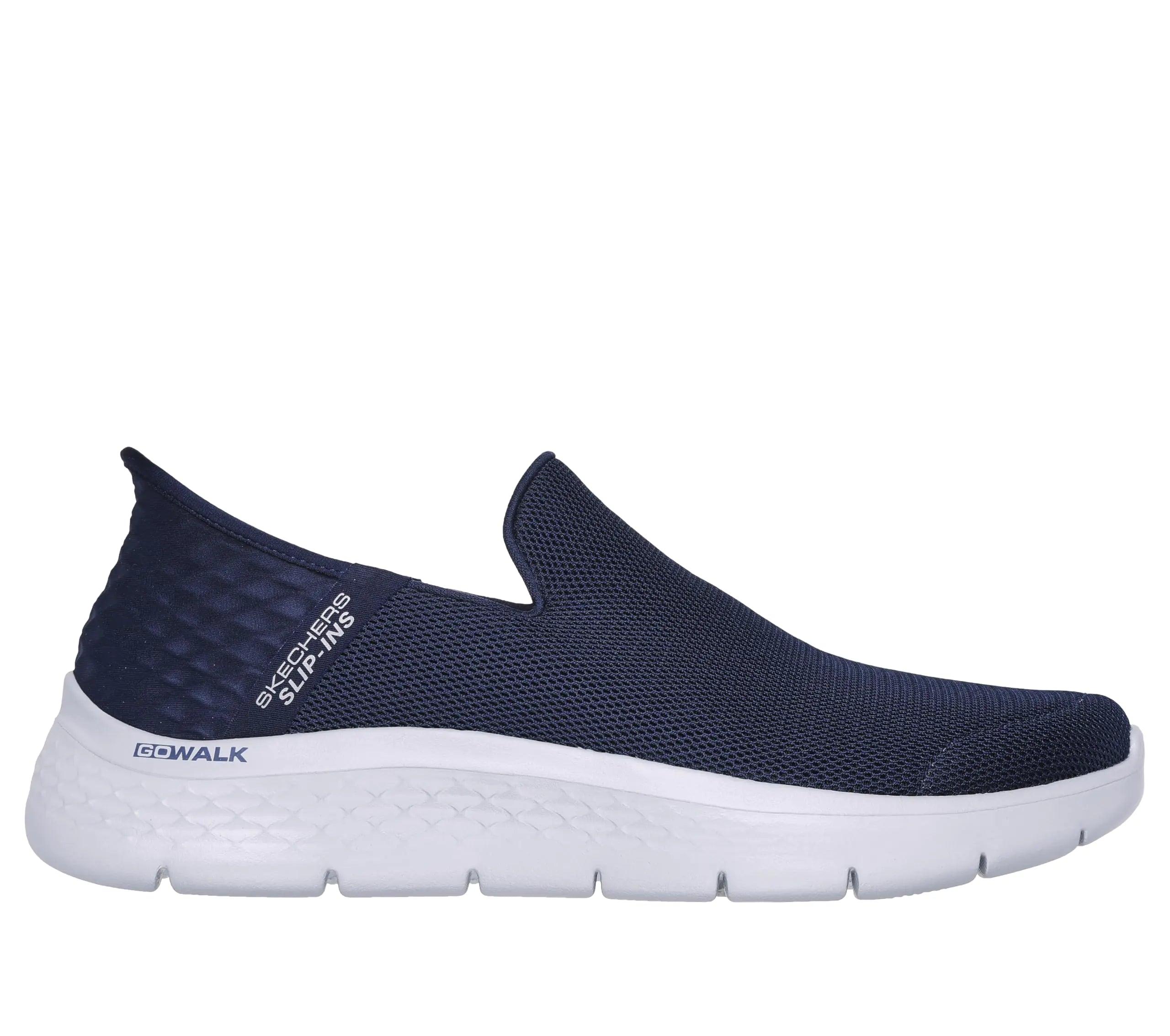 Skechers Mens Gowalk Flex Hands Free Slip ins Athletic Slip on Casual Walking Shoes 13 X-Wide Navy - Evallys.com # #