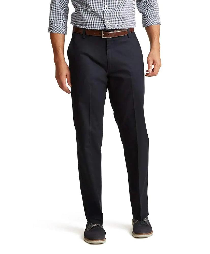 Dockers Men's Classic Fit Signature Khaki Lux Cotton Stretch Pants Standard 44W x 32L Dockers Navy - Evallys.com # #