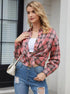 Lacozy Womens Buffalo Plaid Flannel Shirt Long Sleeve Collar Button Down Blouses Tops C0 Pink Medium - Evallys.com # #