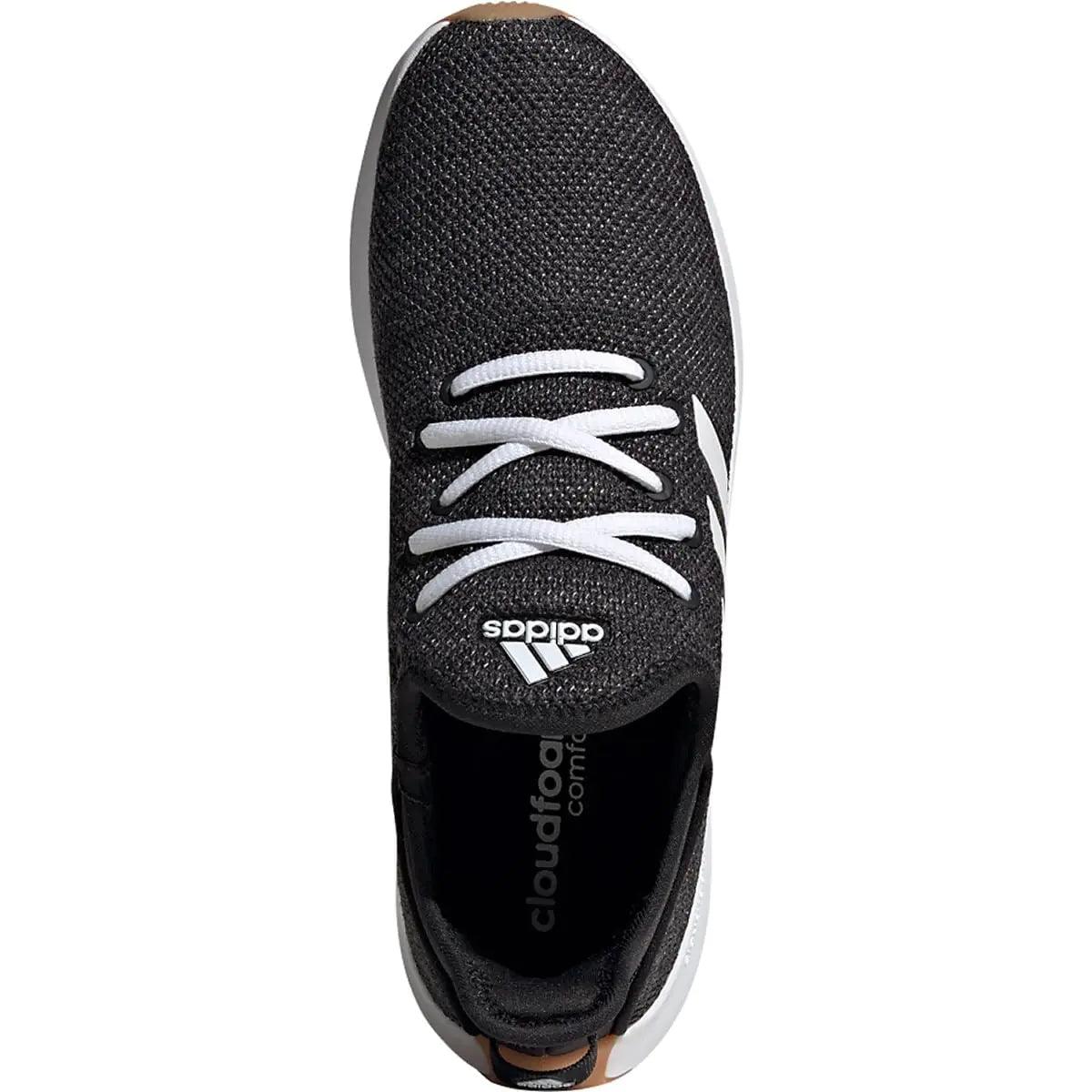 adidas Women's Cloudfoam Pure Sportswear Sneaker 7 Black/White/Grey - Evallys.com # #