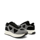 Rhinestone Heart Sneakers - Black - Evallys.com